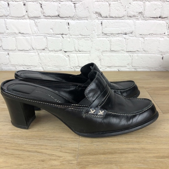 Cloud Walker Port  Mules Black Sz 8.5W 3” Heel - Picture 3 of 8